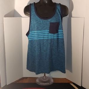 Old Navy Blue Striped Tank Top